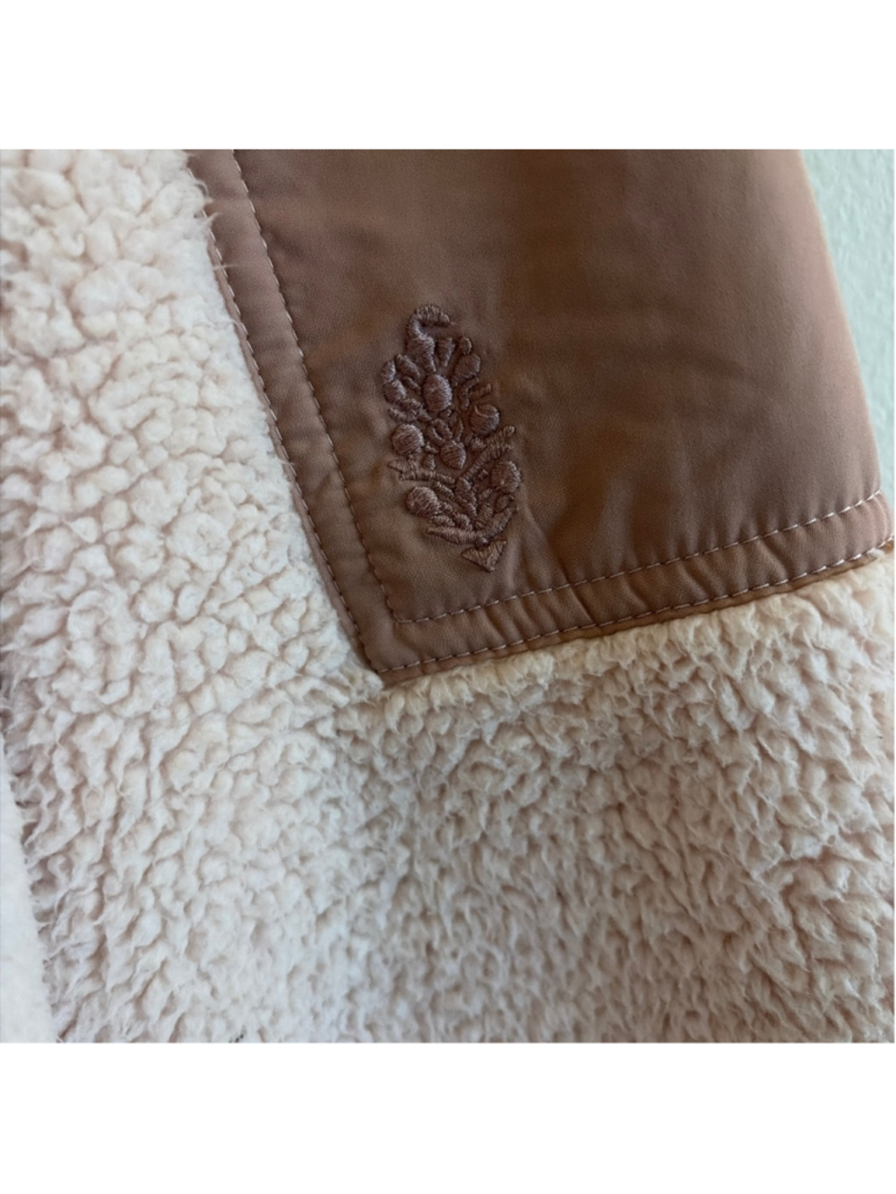 Free People Movement fleece 1/4 zip light pink size L - Picture 3 of 4